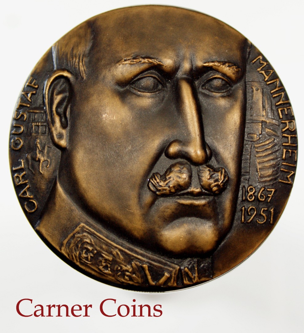 Carl Gustav Mannerheim 1977 –  3 Shared Bronze HK 84