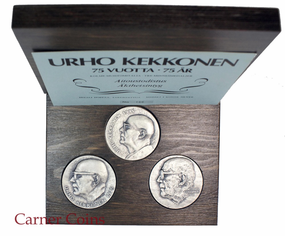 Urhu Kekkonen's 75th birthday.- 1975 – Silver