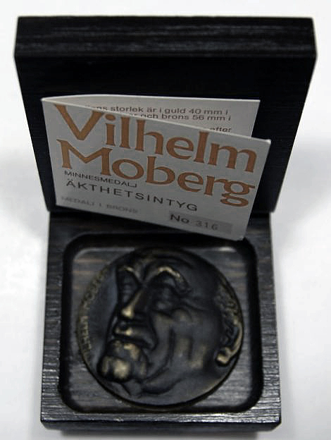 Medal on the death of Vilhelm Moberg – 1973 HK 59