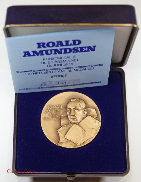       Roald Amundsen 50-year’s medal of honor – 1978