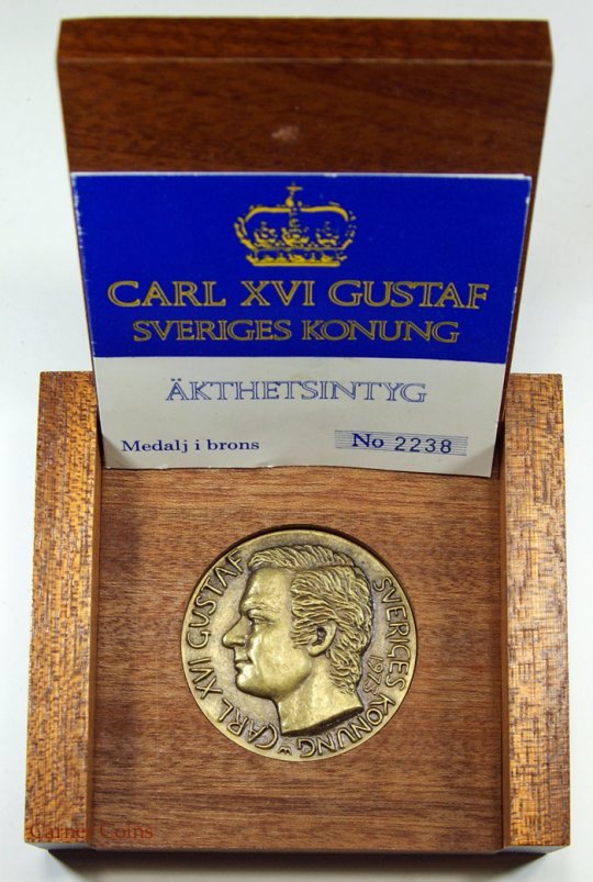 Carl XVI Gustav Coronation 1973 – Bronze