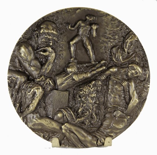 JOSÉ DE MOURA medal - Allegory of sculpture