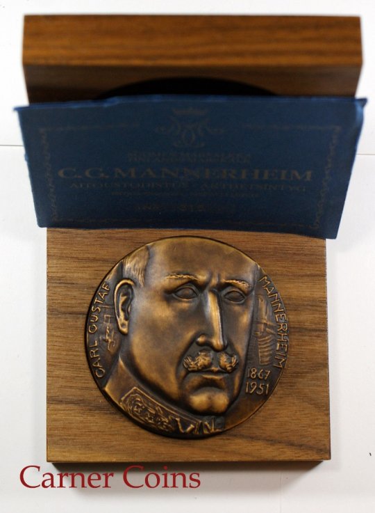 Carl Gustav Mannerheim 1977 – 2 Shared Bronze HK 84