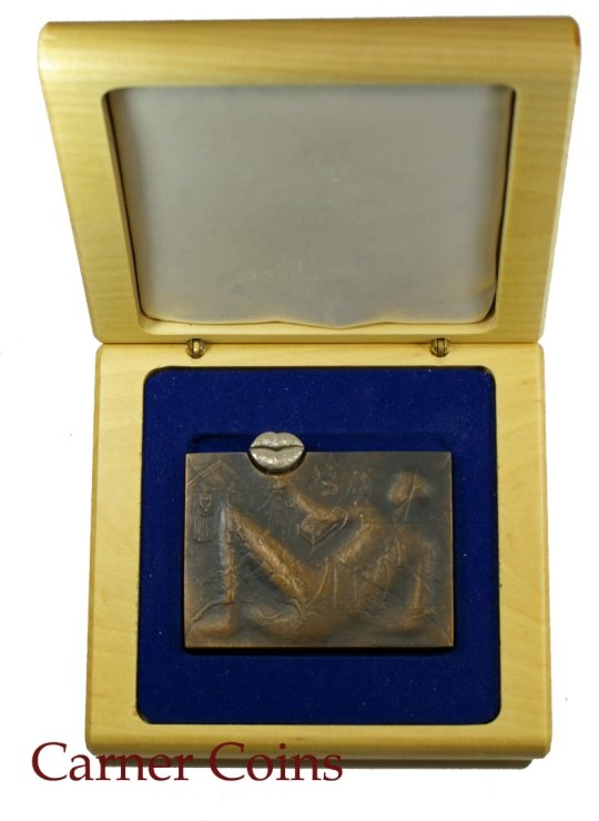 Plaque-shaped award medal of the Finlandia 95 international stamp exhibition in Helsinki 1995 - HK 165 