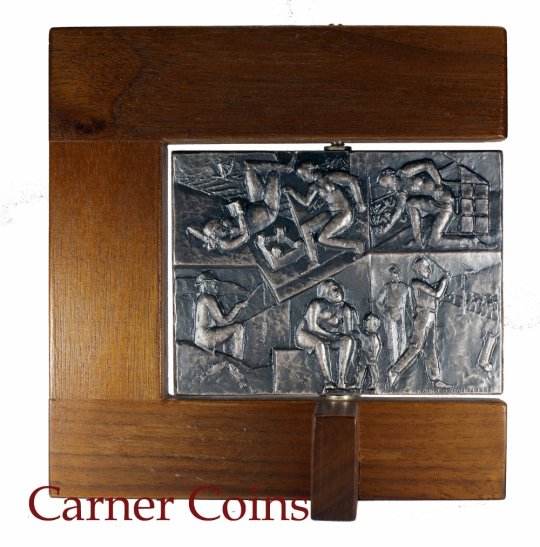 Kauko räsänen, sterling silver, plaque 1988.- HK 138