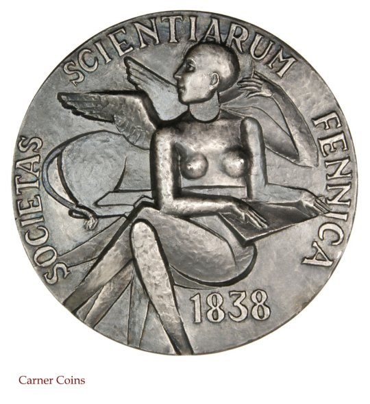 Commemorative medal for the 150th anniversary of the Scientific Society Finland 1988 - HK 135 silver