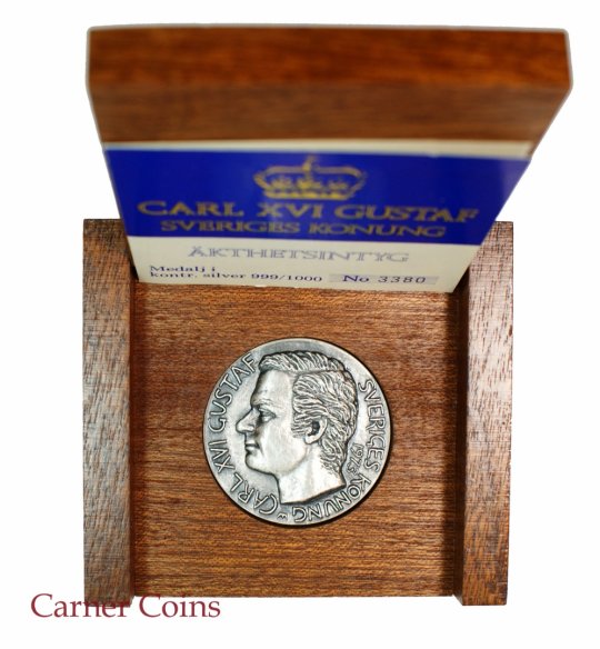 Carl XVI Gustav Coronation 1973 – Silver