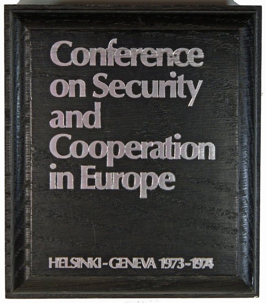 Helsinki Conference on Security and Cooperation in Europe, 1973, 2 parts, HK 55